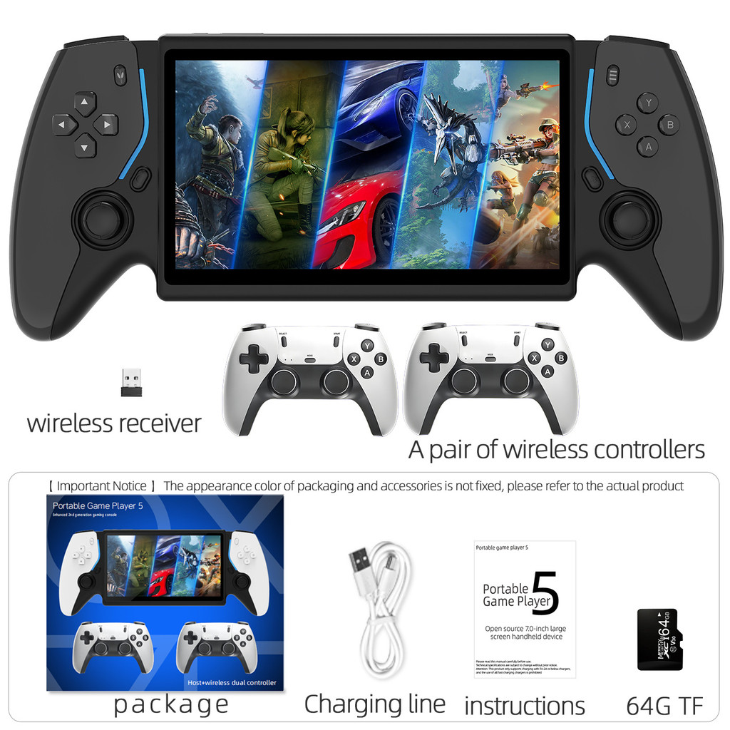 Streaming De Console De Jogos Portátil Design Multifuncional HD IPS Display Dispositivo Com Vibração Integrada Compatíve