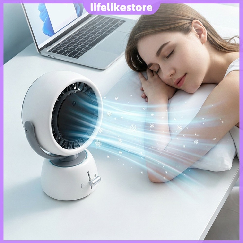 Ventilador De Mesa AI Smart Tracking 200 Velocidades 3000mAh Sem Escova [lifelikestore.br]
