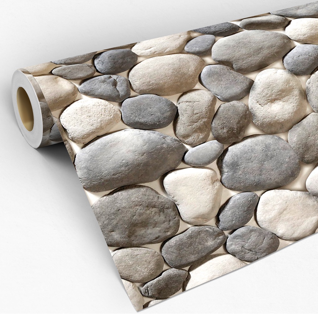 Papel De Parede Adesivo Pedras Granitos Natural Aquário Adesivo Lavável Decoração 3D - Pro Decor