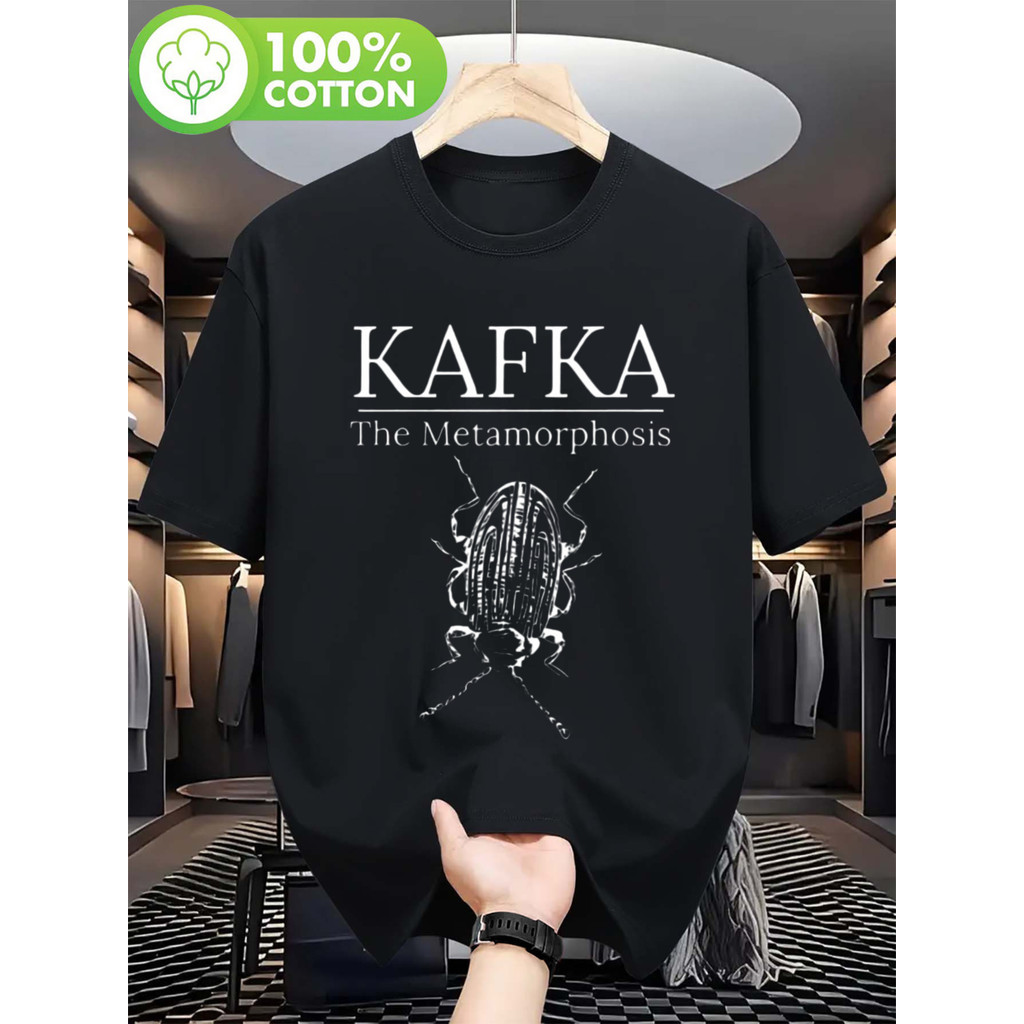 Camiseta 2026 T-shirt Kafka The Metamorphosis Gregor Samsa Insect Literary Print Casual Gym Confortável Estilosa Retrô