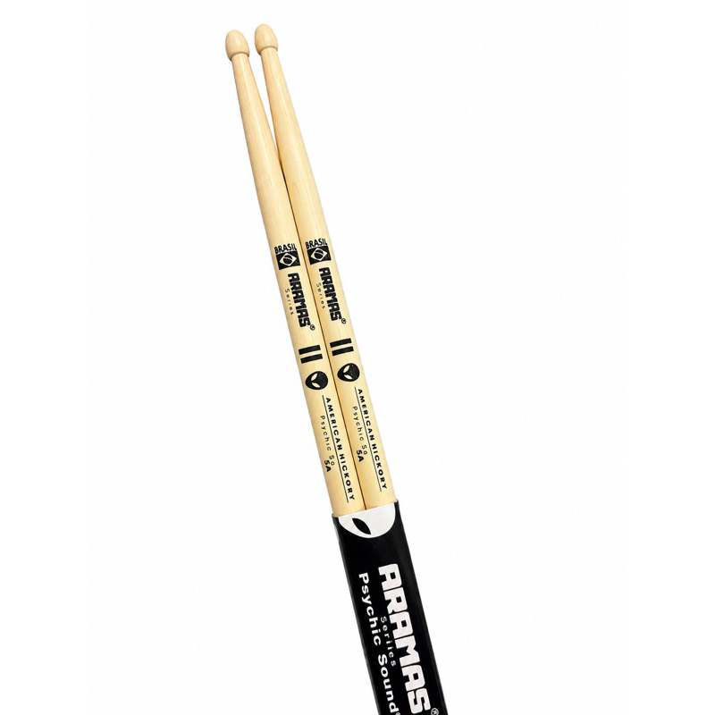 Baqueta Aramas Psychic Sound em Hickory Americano 5A