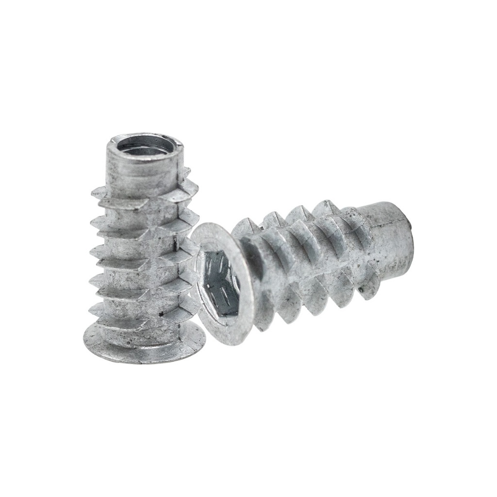 Bucha Americana Com Rosca 1/4x20mm Para Moveis Com 50 Peças