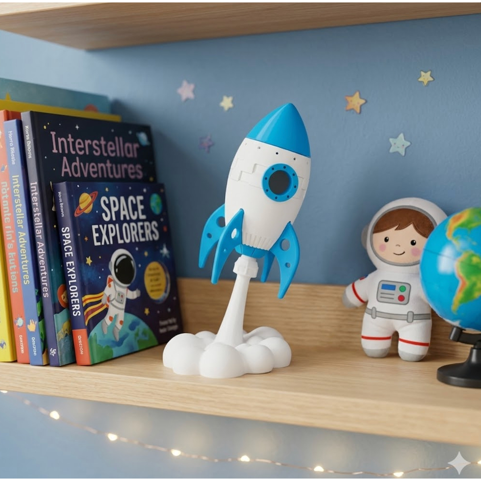 Foguete Decorativo Rocket Launch Colecionável Decoração Enfeite quarto Espacial Colecionaveis