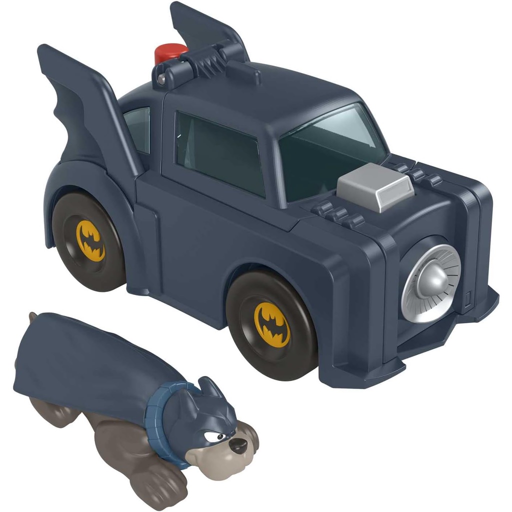 Figura de Ação e Veículo - DC - Liga dos Superpets - Super Launch Ace e Bat-cão - Mattel Oficial