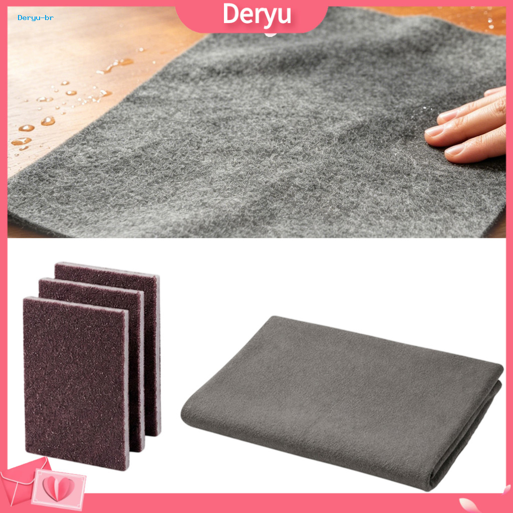 Heavy Duty Kitchen Scouring Sponges Grease Removal Pads Magic Cloth Sponge Set – Reusable Non-scratch Thickened Fiber
