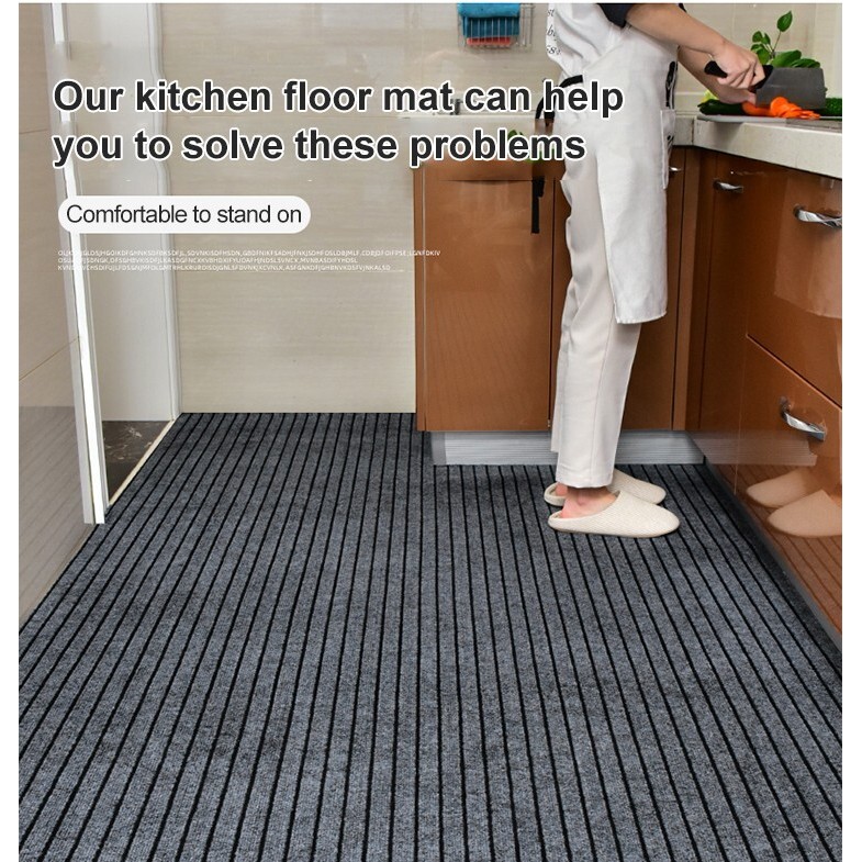 【Antiderrapante】Kitchen oil-proof and waterproof floor mats/Tapete para Casa/Tapete Decorativo