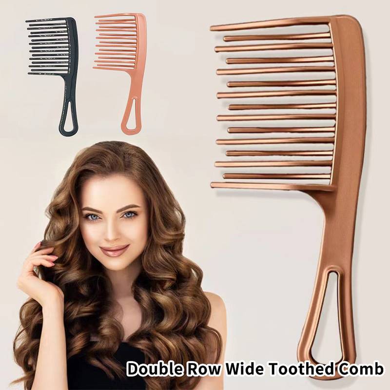 & Sellbest Double Row Wave Big Toothb Dente Largo Senhoras Especial Perm Encaracolado Escova De Plástico Fofa Estilo De