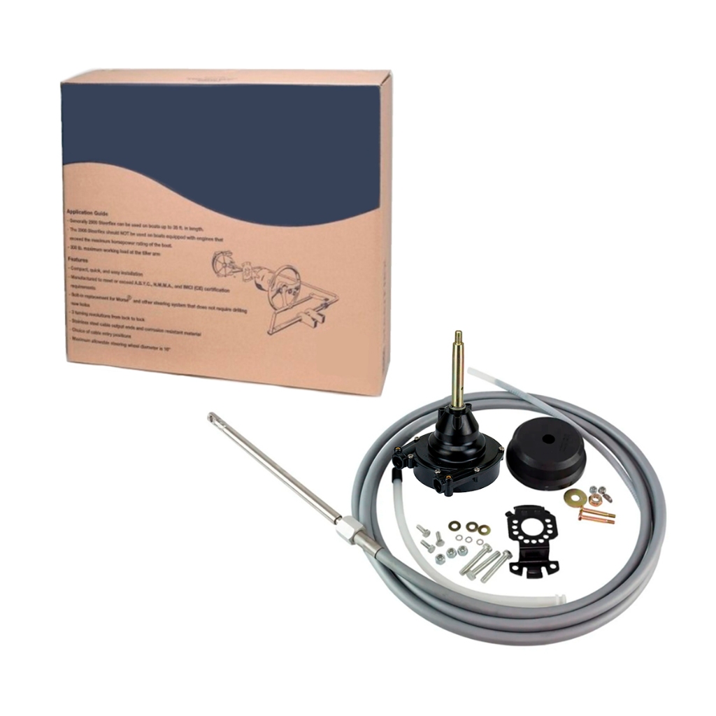 Kit Direção Caixa Big-T Com Bezel E Cabo De Direção Multiflex/Steerflex 18 Pés