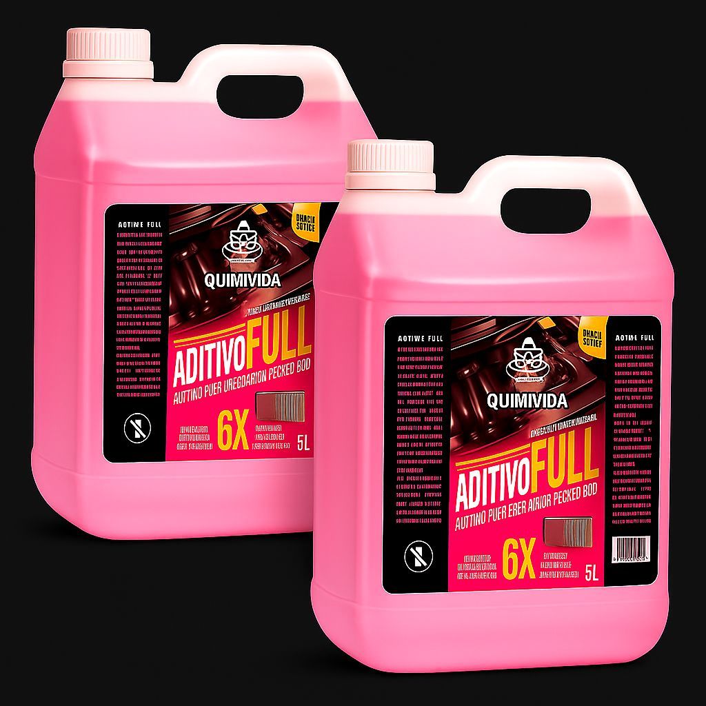 Kit 2 Aditivos Fluído Líquido Radiador Pronto Uso 5 litros-quimi car