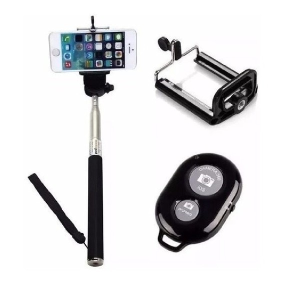 Kit Pau Selfie Bastão Monopod+controle Suporte Pra Celular