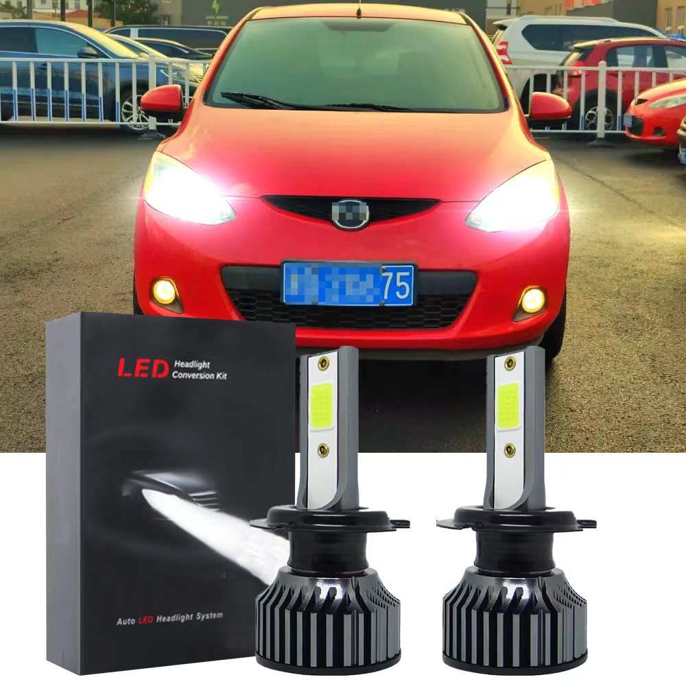 Para Mazda 2 Hatchback/Sedan (DE) 2a Geração Ano 2009-2014 (Lâmpada Principal)-2 Unidades/Conjunto LED Branco 6000K Lâmp