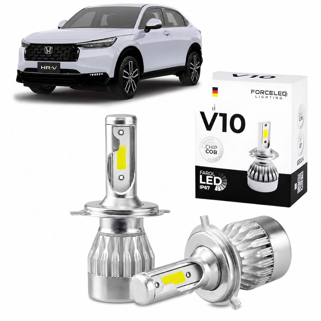 Led Farol de Milha  H11 Honda HR-V 2017 a 2026 Full Mini V10 (2 Lamp.)
