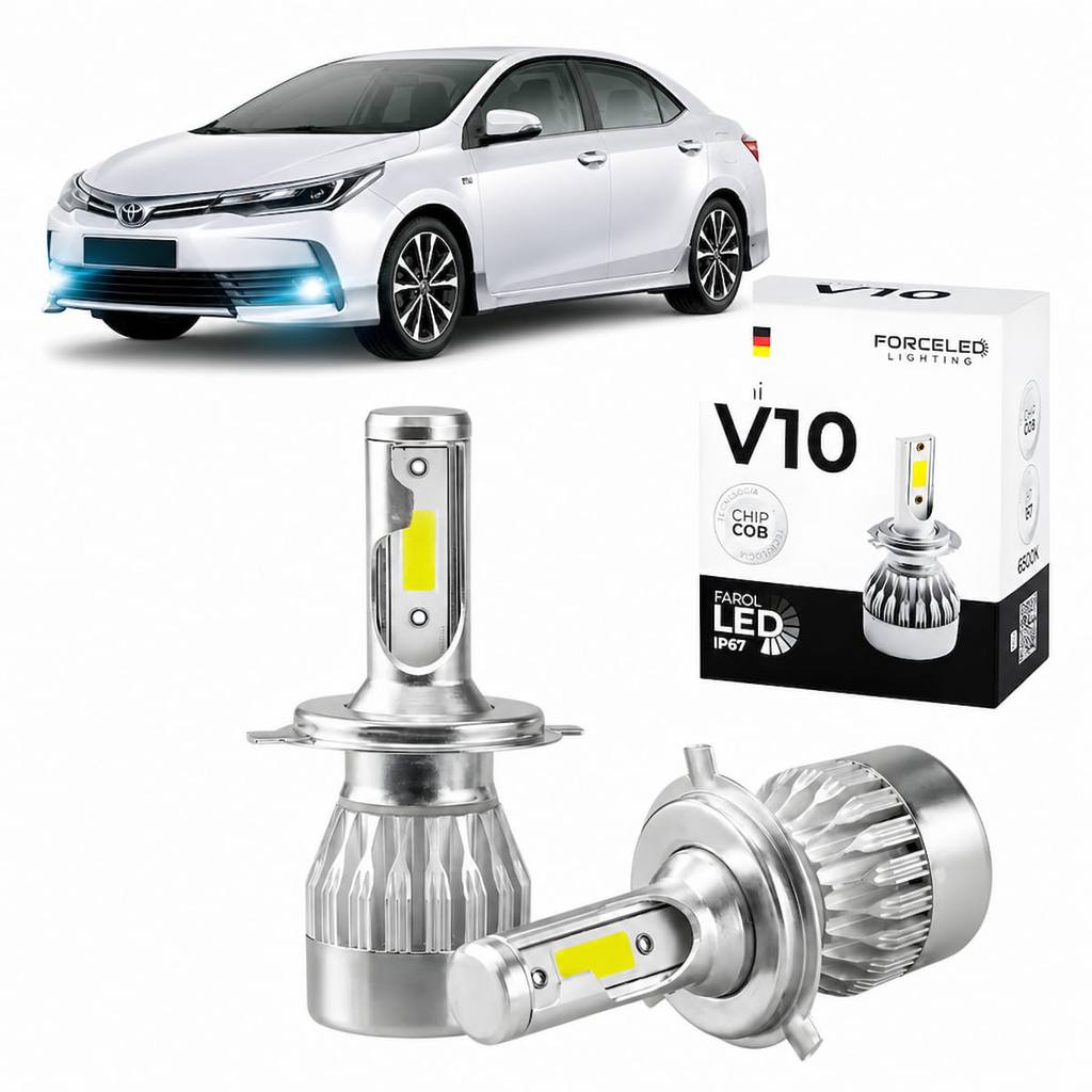 Led Farol de Milha H11 Toyota Corolla 2018 a 2026 Full Mini V10 (2 Lamp.)