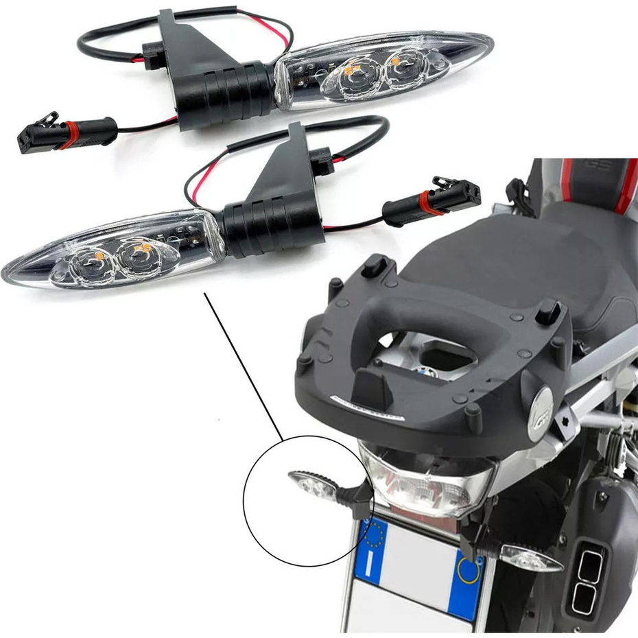 Par Pisca Led Bmw F800 Gs F 650 F 850 F 750 R 1200 Traseiro