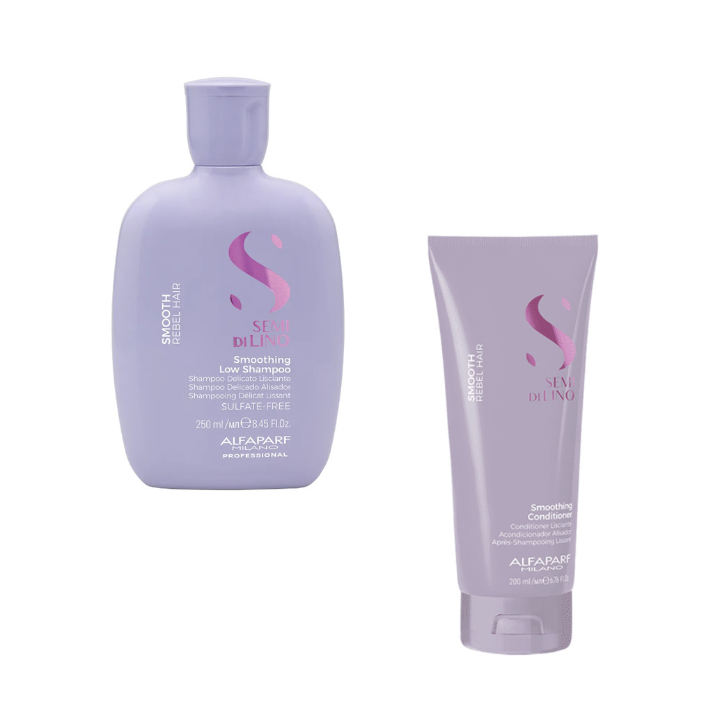 Shampoo 250ml E Condicionador 200ml Alfaparf Sdl Smooth