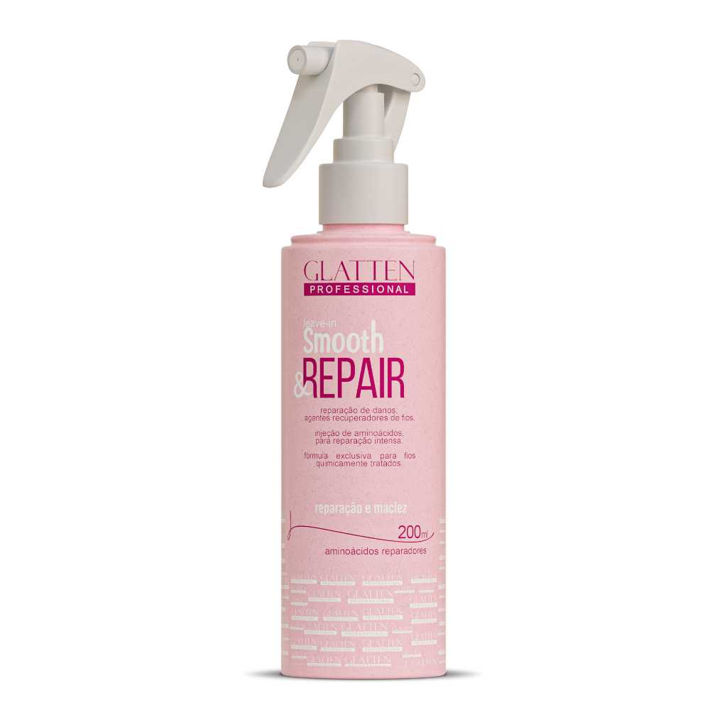 Glatten - Leave-in Com Proteção Térmica - Smooth & Repair - 200ml