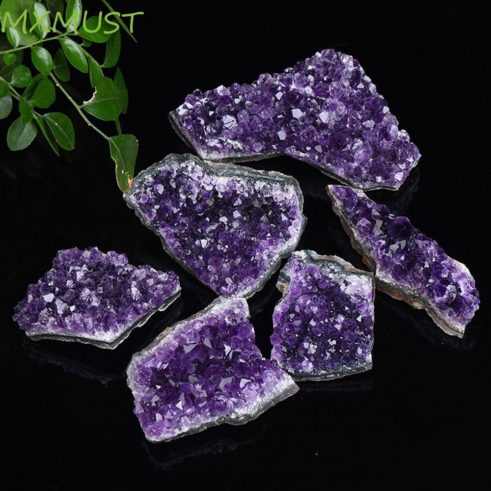 MXMUST Healing Stones Natural Raw Mineral Roxo 1Pcs Cluster De Cristal