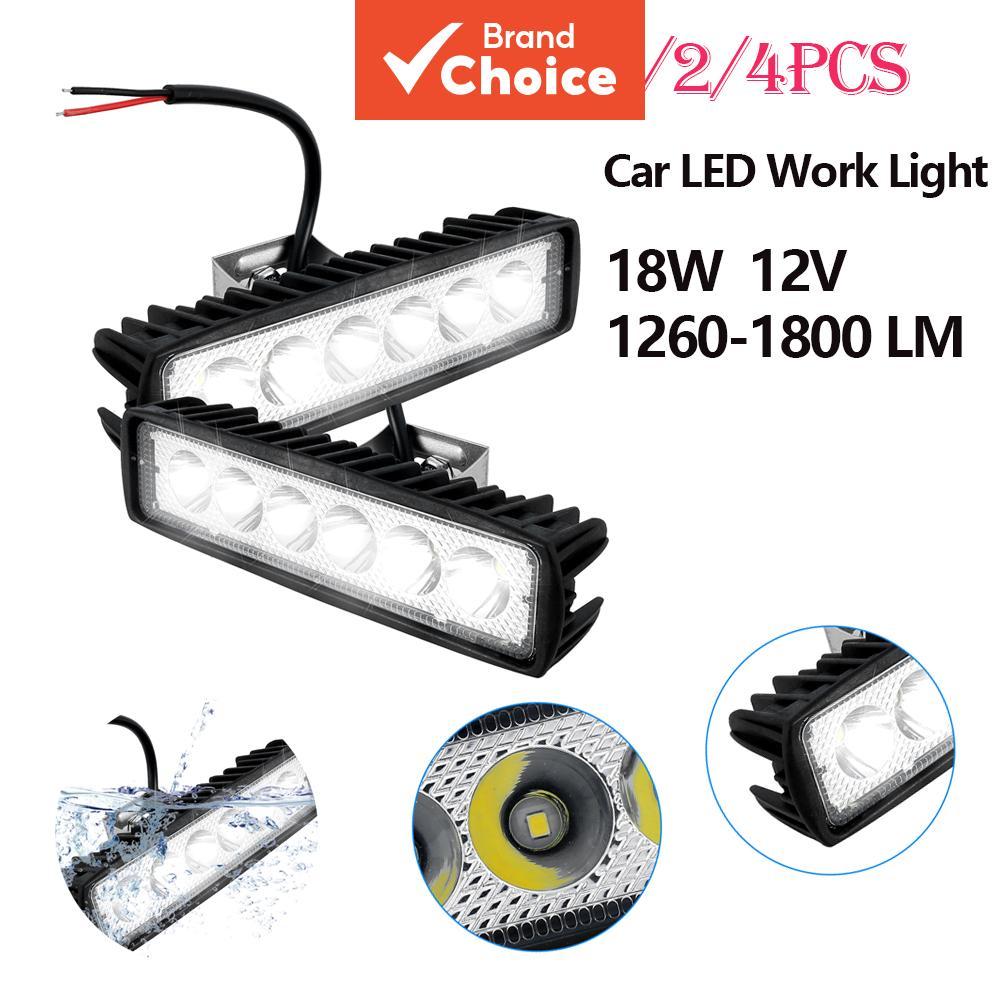 Sailmi 6 LED Drl Spotlights Faróis À Prova D'água 12v 6000k Para Carros Offroad Caminhões Suv