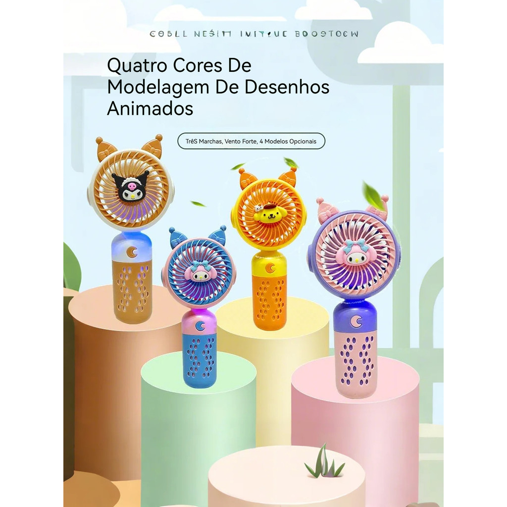 Novo handheld fan usb recarregável pequeno portátil mini desktop ventilador elétrico ao ar livre
