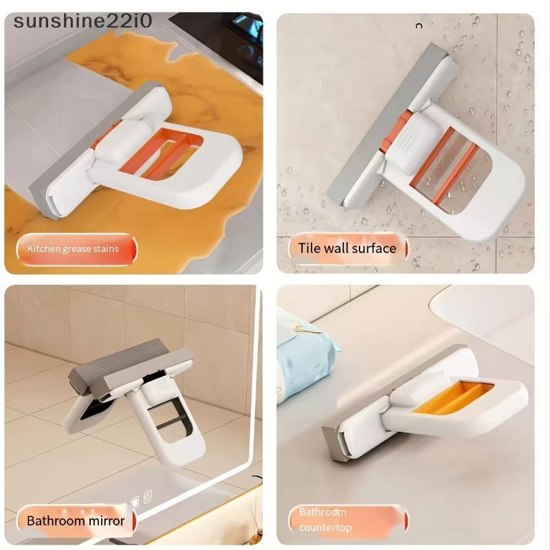 SUS Auto-Espremedor Esponja Mop Leve Handheld Desktop 1/2 Pçs Para Banheiro Cozinha Pequeno Apartamento Limpeza BR