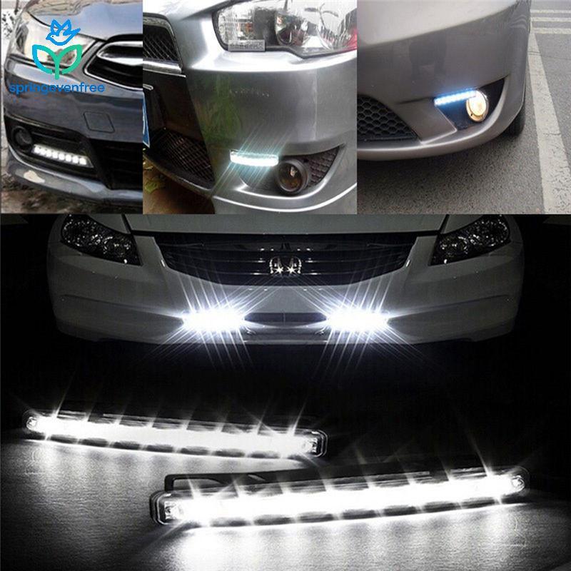 Spe Car Light 8 LED DRL Nevoeiro Condução Luz Diurna Lâmpada Branca FE