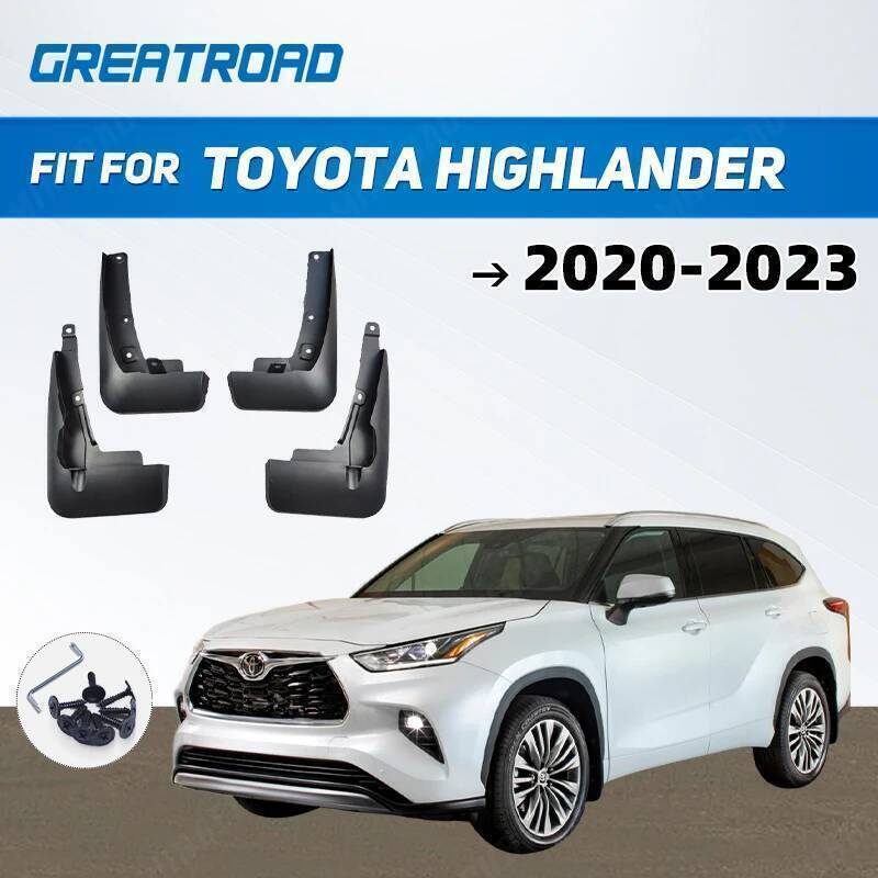Para Toyota Highlander 2021 2022 2020 2023 Kluger Híbrido XU70 Mudflaps Respingo Guardas MudGuards Mud Flaps Fender Aces