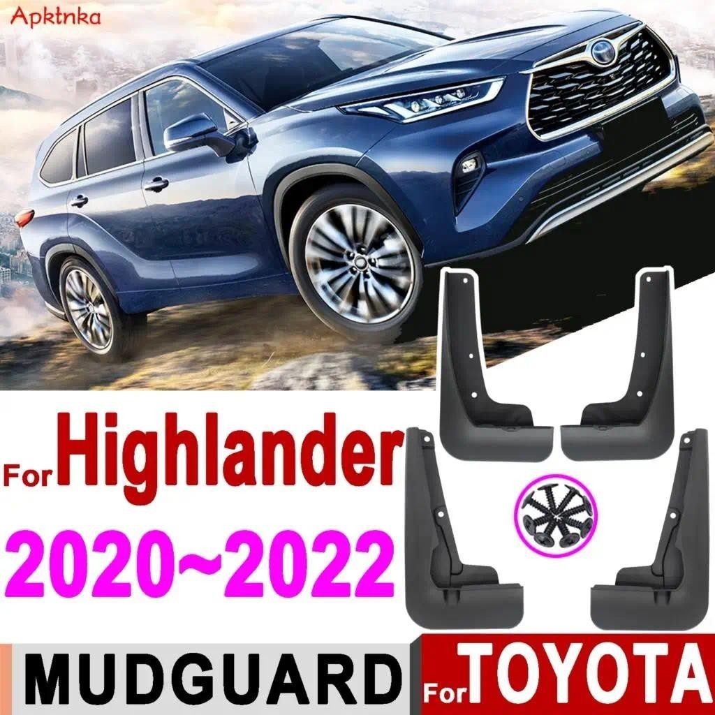4x Lama Fender Para Toyota Highlander Kluger 2020 2021 Mudflaps Respingo Guardas Mud Flaps Paralama Roda Pneu Capa Prote