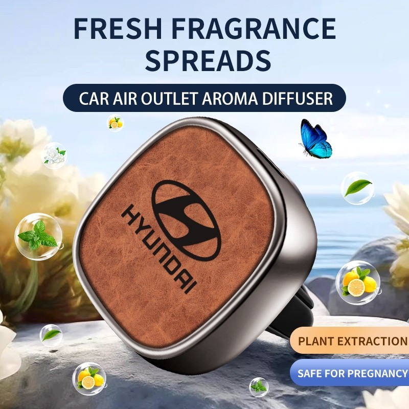 Despacho Rápido À Prova De Choque Hyundai Aircond Vent Clip Perfume Para Carro Fragrância Tucson Santa Fe Ioniq5 Ambient
