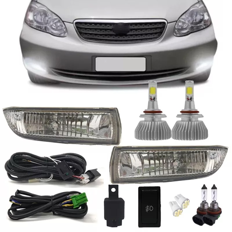 Kit Farol Milha Neblina Toyota Corolla 2003 2004 + Super Led 6000k