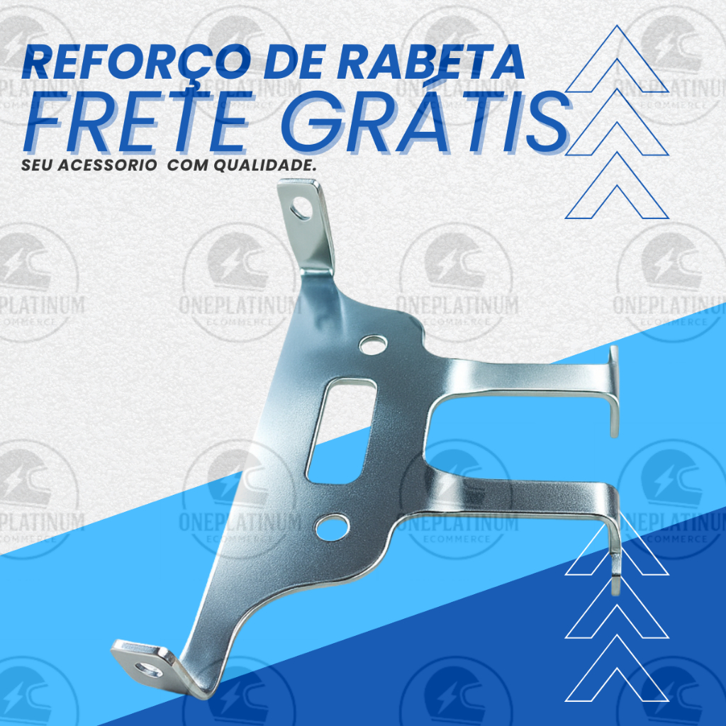 Suporte Fixador Reforço de Rabeta Honda CG Titan Fan Start Cargo 125 150 160 2014 até 2025 Cromada