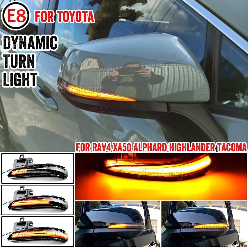 Pisca-Dinâmico LED Para Toyota Alphard Vellfire Tacoma N300 RAV4 XA50 Highlander XU70 2019 Luz De Seta
