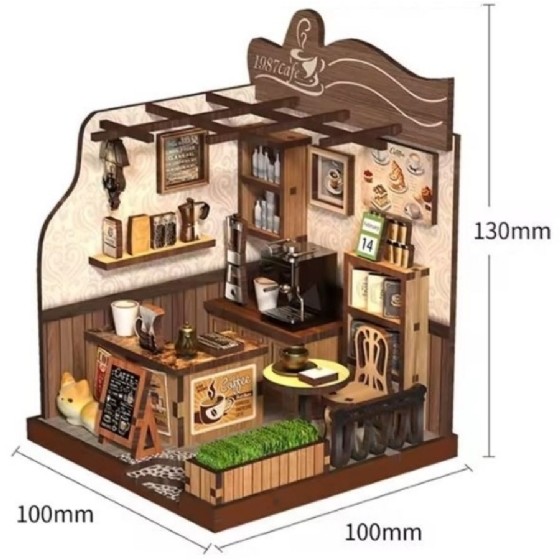 Miniatura importada [22019] DIY - Miniature DollHouse - Country Café