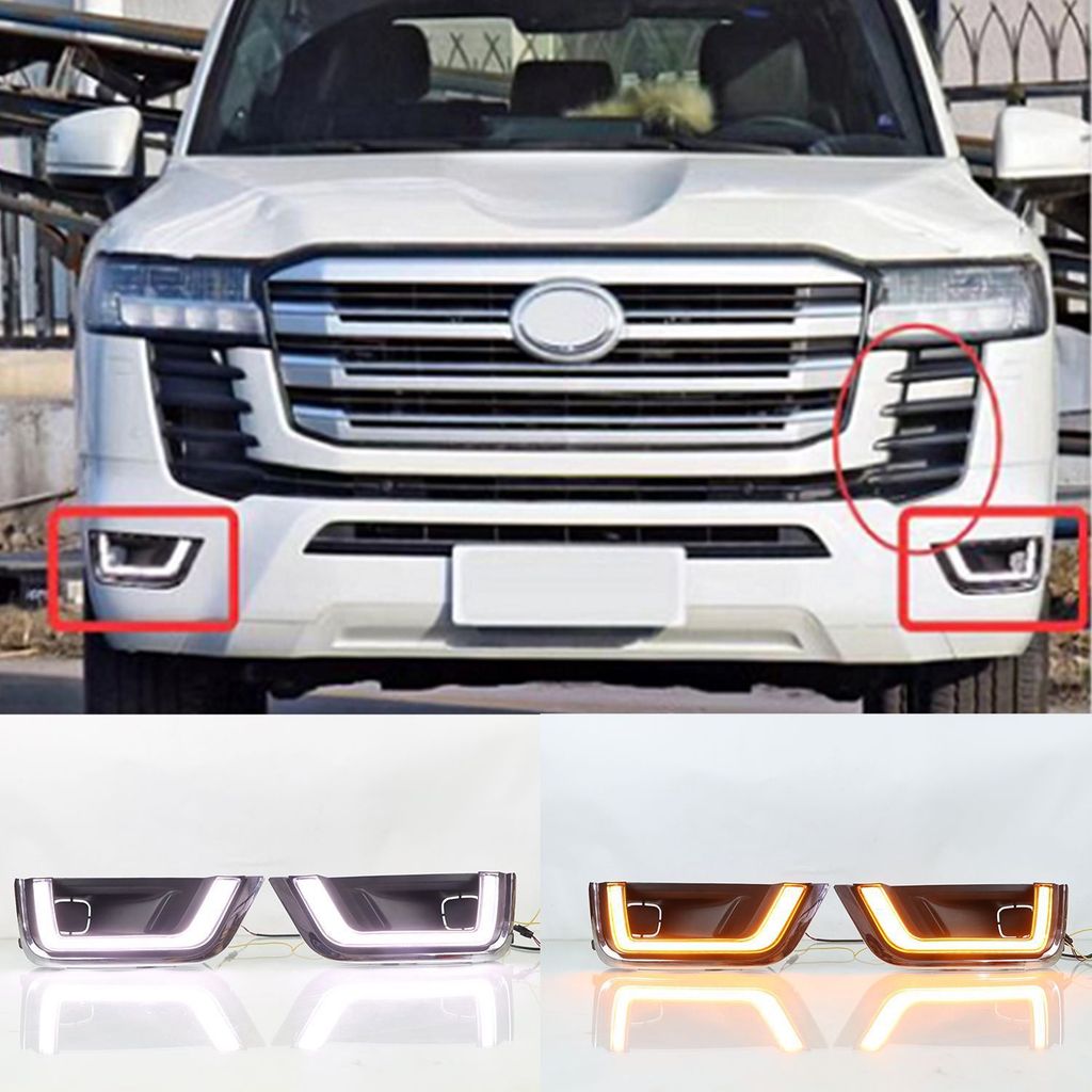 Para Toyota Land Cruiser 2022-2023 Luzes Diurnas