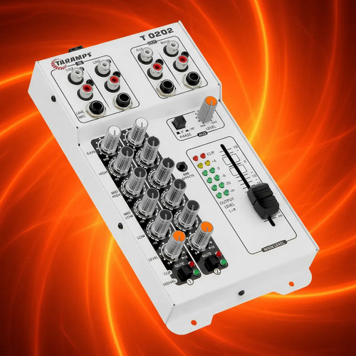Mesa De Som Taramps T0202 Multicolor Led Rgb Som  2 Canais 12v