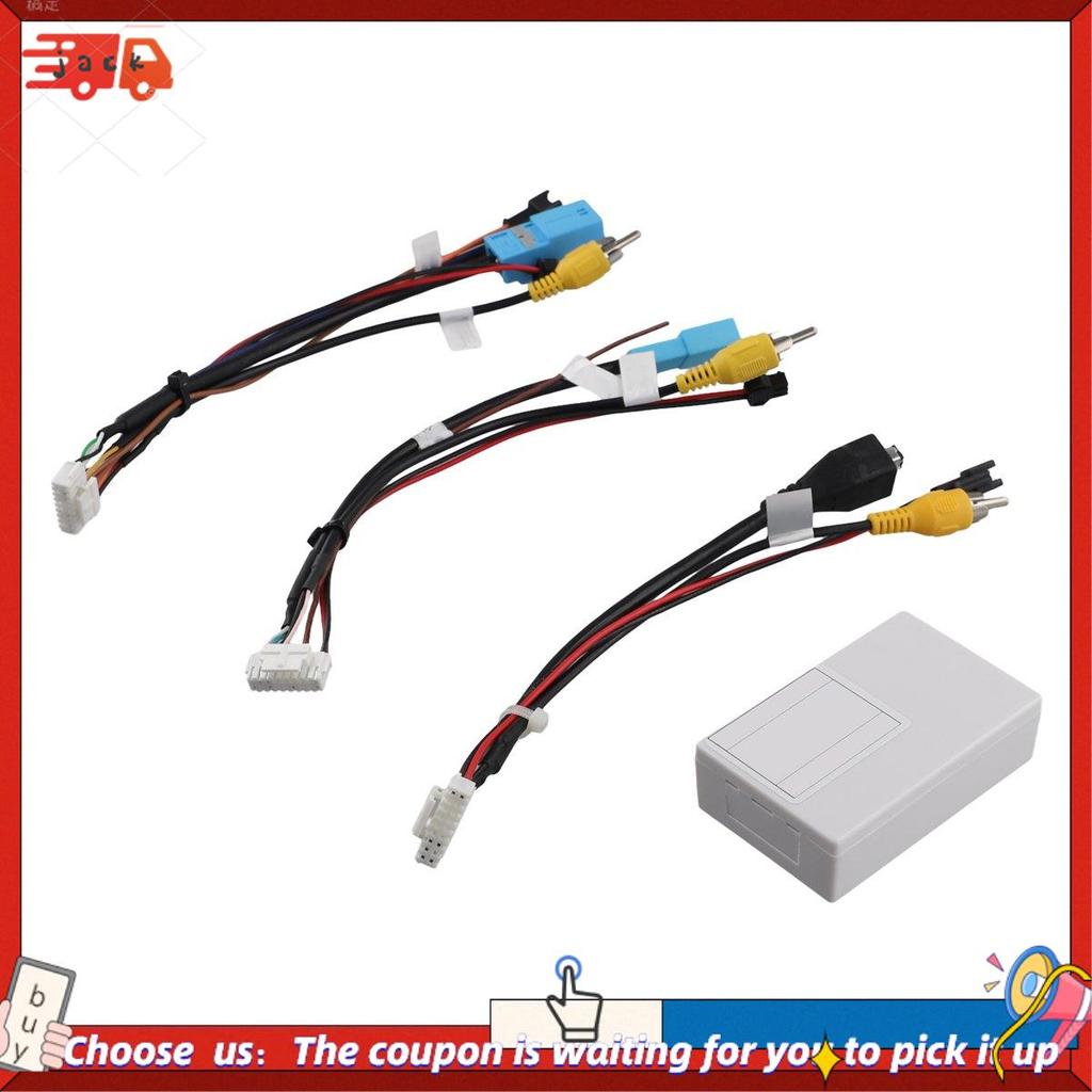 BRS0 Alto-Falante Carro LVDS Para CVBS Cabo 360 Panorâmica Câmera De Ré Decodificador Caixa Canbus Prado Alphard 2010-20