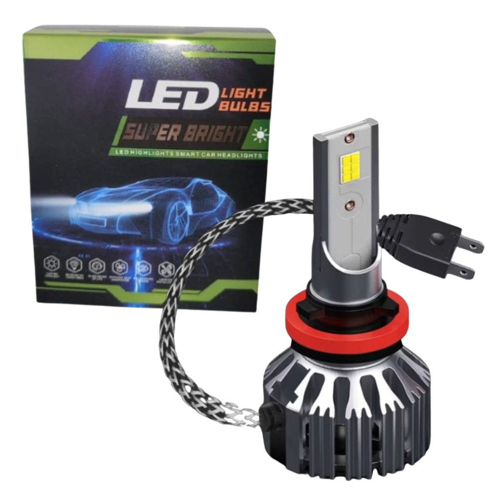 Lâmpadas Super Bright Farol de Carro LED 6000k H1, H4, H7, H11, HB3, HB4 Qualidade Premium