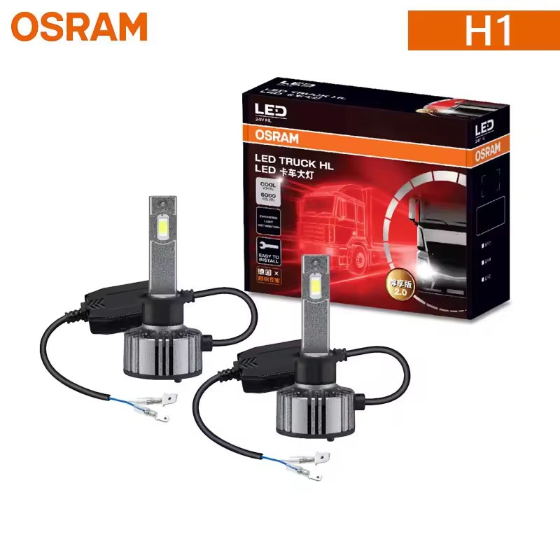 OSRAM TRUCK LED Headllight Lâmpadas H1 24V ZX2.0 110W 8000LM Super Bright 6000K Branco Frio Atualização Substituir Feixe