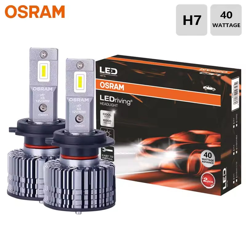 OSRAM LED XLZ-40W H7 LEDriving Super Bright Auto Farol Branco 6000K Lâmpadas Upgarde 12V (1Twin)