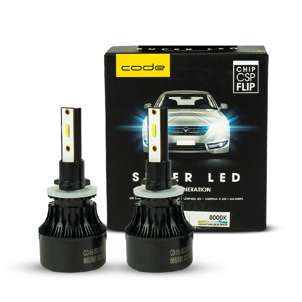 Lâmpada Super Led Automotiva Code 12V CSP 8000K 880/881 C/2