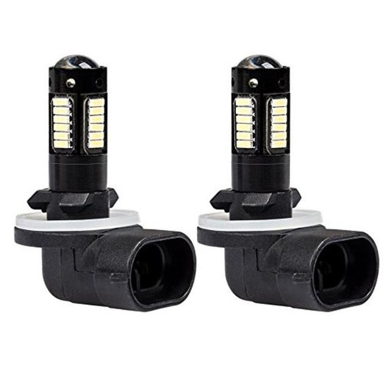 Lâmpadas Bmico DRL 6500K Brancas 30SMD 4014 881 880 H27 LED Reposição Para Neblina Carro