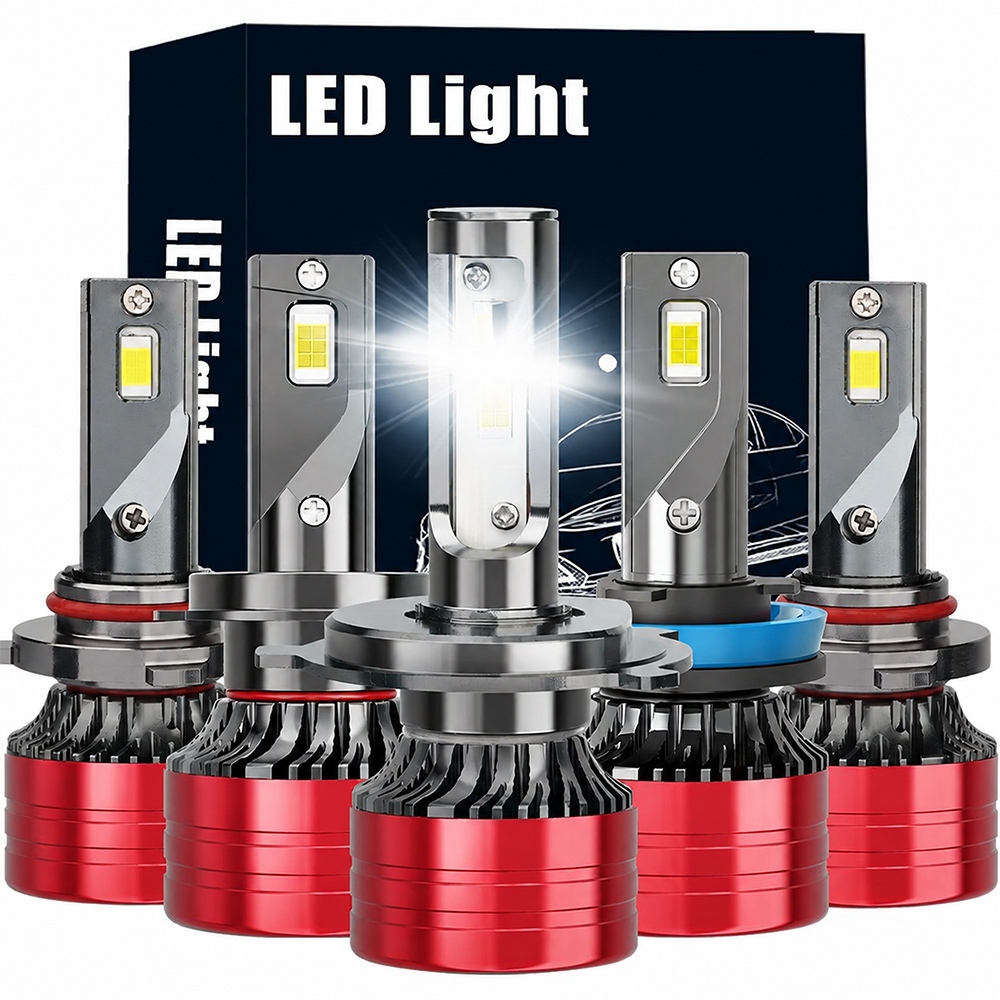 Kit Ultra Led Lampada Farol de Carro H1 H3 H4 H7 H8 H11 9005 HB3 9006 HB4 H27 880 881 9012 Hir2 6000k 12v