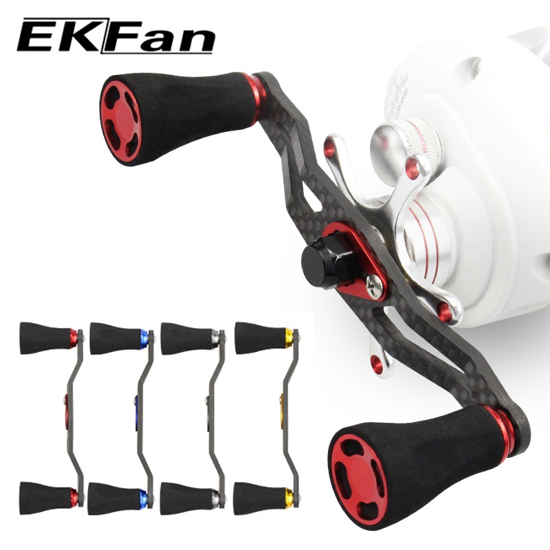 Ekfan 105mm Carbon fiber Fishing Reel handle for 8*5/7*4mm abu daiwa shimano Baitcasting reel parts