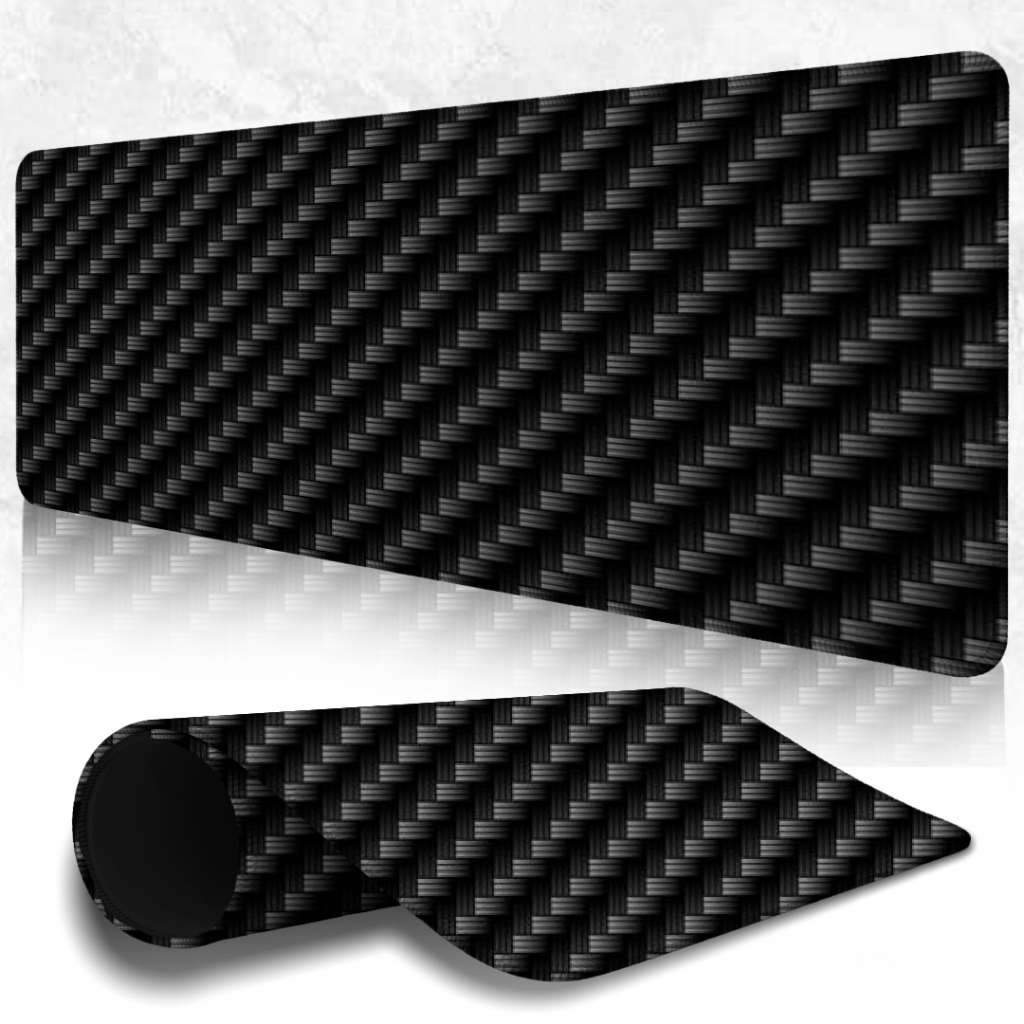 Mouse Pad Speed Gamer Liso Sem Relevos Com Bordas Costuradas Com Perssonalização Fiber Carbon Estiloso E Custo Beneficio