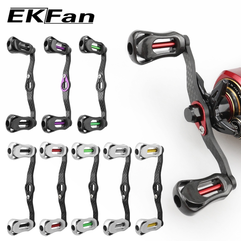 EKFan 105MM Carbon fiber Baitcasting fishing reel handle 8*5/7*4mm for  A/S/D Waterdrop Baitcasting LURE Reel DIY parts