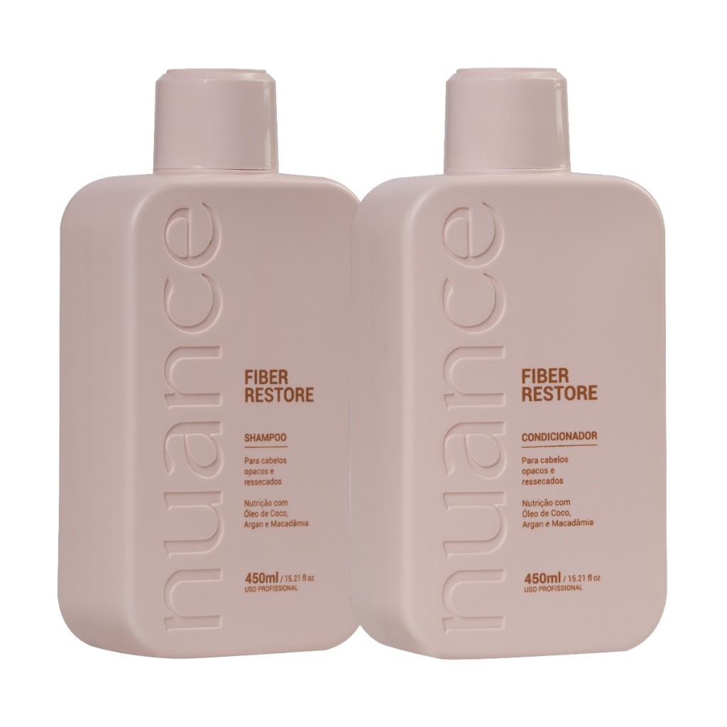 Fiber Restore Nutrição Total Time Reset Nuance Professional - Combo