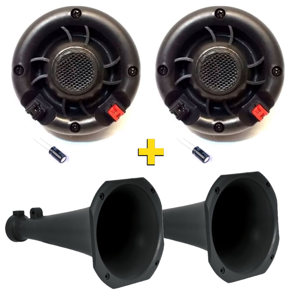 02 Driver Hipnos Light Triton 100 Wrms 8 Ohms + Cone Corneta