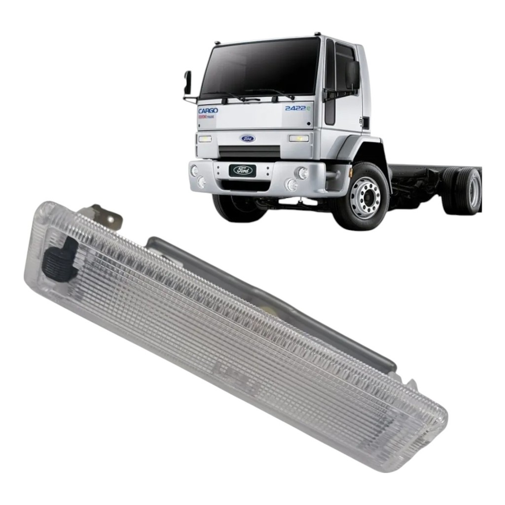 Lanterna Interna Teto Ford Cargo Leve/ Medio/ Pesado - 91/11-E6HT13776AA