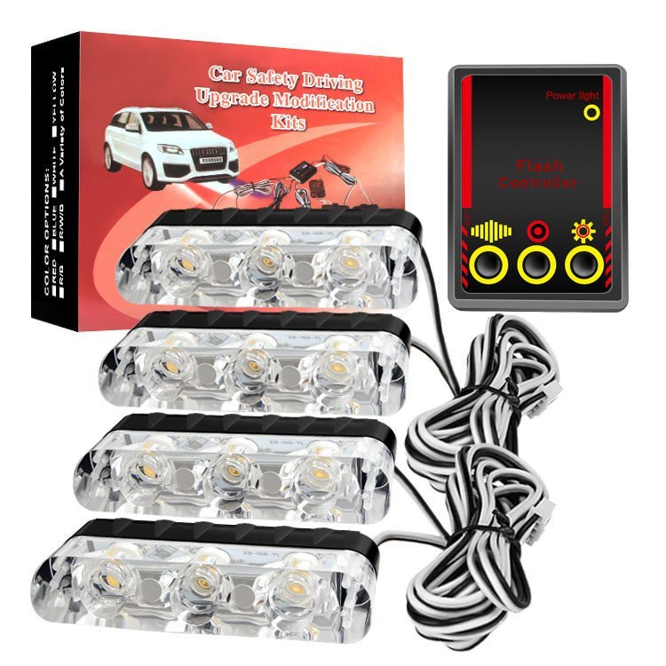 Luz de emergência da polícia sem fio Led Car Wireless