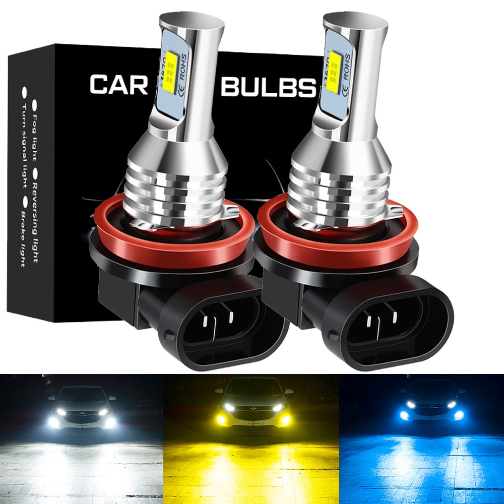 2pçs Lâmpada LED De Neblina H11 H8 9006 HB4 HB3 9005 881 H27 H1 H3 Alta Qualidade 3570 Auto Nevoeiro Do Carro Anti Fog Luz Foglamps Amarelo
