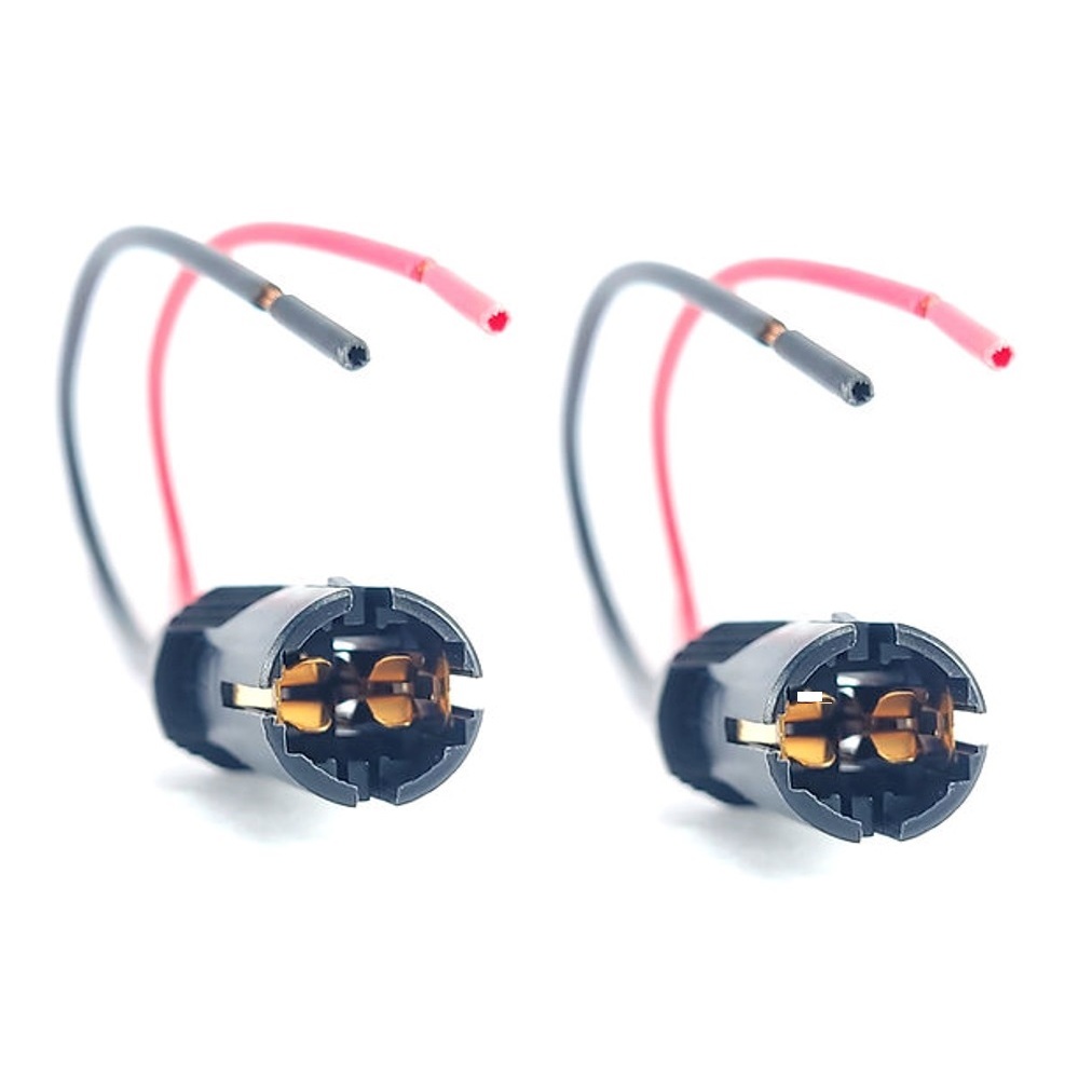 Soquete Plug Chicote Lâmpada Led T10 para Pingo 2PÇ
